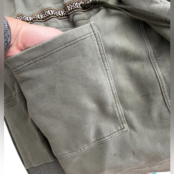 FREE PEOPLE Studio City Army Green Open Cardigan Jacket - Picture 5 of 10